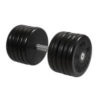 Гантель классик MB Barbell с вращающейся ручкой 55 кг MB-FdbEM-B55