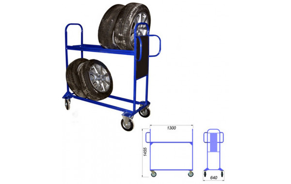 Мобильный стеллаж для автомобильных колес Hercules 4417 600_380