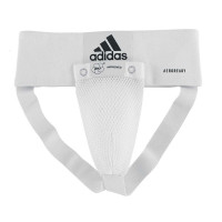 Защита паха мужская Adidas WKF Men Groin Guard белая