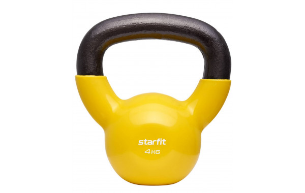 Гиря виниловая 4 кг Star Fit DB-401 желтый 600_380