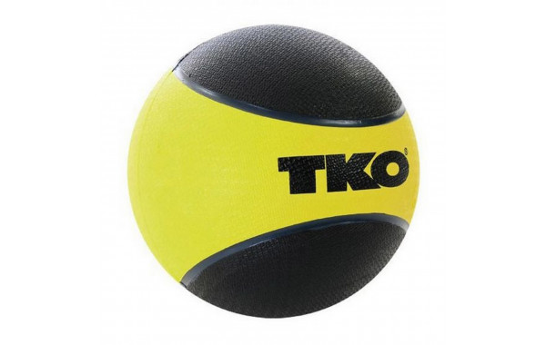 Медбол 4,5кг TKO Medicine Ball 509RMB-TT-10 желтый\черный 600_380