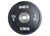 Олимпийский диск в уретане 5кг Inex PU Bumper Plate TF-P2100-05 черный\серый