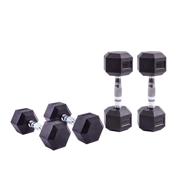 Гексагональные гантели 20кг Live Pro Hex Dumbbell LP8005-20, пара 600_600