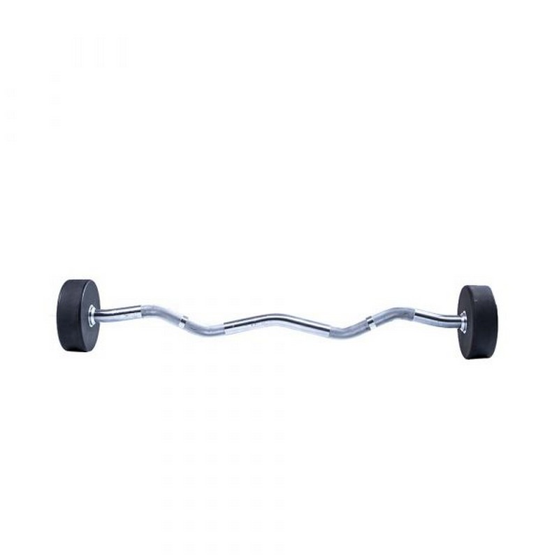 Фиксированная кривая штанга Live Pro Ez Curl Urethane Barbells LP8011-25 25кг 800_800