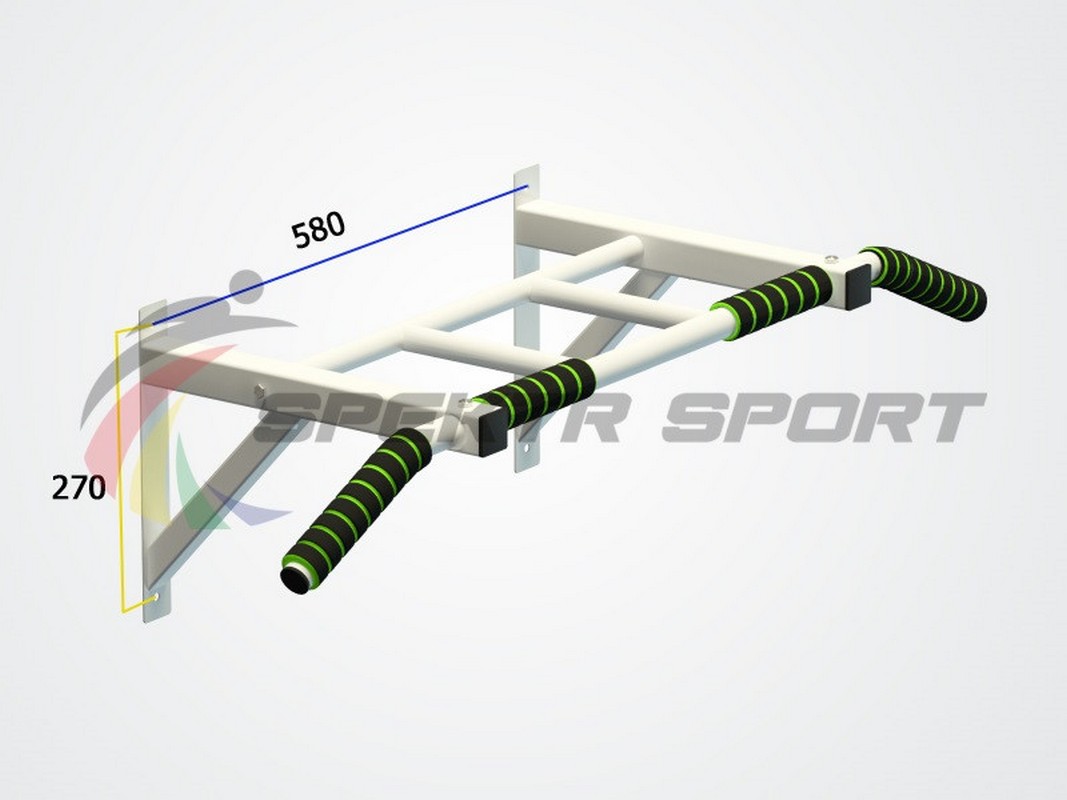 Турник настенный разборный Spektr Sport Орион, серый 1067_800